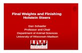 Final Weights and Finishing Holstein Steers · PDF fileFinal Weights and Finishing Holstein Steers Dan Schaefer ... 1995 2000 2005 2010 2015 Annual milk production, lbs ... DMI and