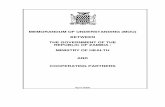 MEMORANDUM OF UNDERSTANDING (MOU) BETWEEN THE GOVERNMENT · PDF file · 2013-05-31MEMORANDUM OF UNDERSTANDING (MOU) BETWEEN THE GOVERNMENT OF THE ... IFMIS Integrated Financial Management