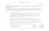 Oriflame Holding AG – Complete notice and agenda to the ... · PDF filePress release 20 April 2016 Oriflame Holding AG – Complete notice and agenda to the 2016 AGM It is our pleasure