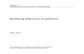 Building Effective Coalitions - HUD Exchange · PDF fileBuilding Effective Coalitions ... Steps in a Planning a Collaborative Effort ... contact – communication, coordination,