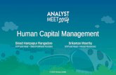 Human Capital Management - Infosys · PDF fileHuman Capital Management ... Project Allocation . The ... the Infosys alumni community . Deepening employee engagement – with leaders