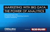 MARKETING WITH BIG DATA: THE POWER OF · PDF filemarketing with big data: the power of analytics nick ... (coffee - instant & substitutes) nescafe tasters choice 1 tenure ... • targeting