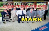 ON THE MARK - Commercial and Industrial Roofing · PDF fileof the biggest and most successful roofing companies in the ... ON THEMARK. Reprinted with permission from Roofing Contractor,