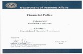 Consolidated Financial Statements Volume VII – … of Veterans Affairs March 2017 Consolidated Financial Statements Volume VII – Chapter 2 020404 Administration CFOs and staff
