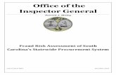 Office of the Inspector General - South Carolinaoig.sc.gov/Documents/Fraud Risk Assessment of SC Statewide...Office of the Inspector General ... procurement fraud in State government;
