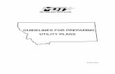 GUIDELINES FOR PREPARING UTILITY · PDF fileAll sheets in the utility plans begin with a capital U ... Move reference to center in ... diagram and abstract are made available to utility