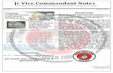 Jr Vice Commandant Notes - mcleaguesc.org Vice Commandant Notes ... petroleum products than of all other war materiel combined. ... they realized that they had no