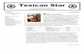 Texican Startexicanrangers.org/uploads/Newsletters/2015-07-Texican-Star.pdf · Texican Star A Publication of the ... Silver Senior Sheriff Robert Love 19th ... Horace Smith and Daniel