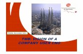 TMB: VISION OF A COMPANY USER CNG and commissioning of natural ... • Date of construction of the plant in 2001, ... VISION OF A COMPANY USER CNG INSTALLATION