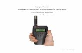 HygroPalm Portable Humidity Temperature Indicator Instruction · PDF file · 2010-10-12Portable Humidity Temperature Indicator Instruction Manual V4.0 . ... ADJUST M.PT (full calibration