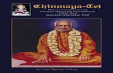 Chinmaya- · PDF fileTapovan Prasad Magazine ... Chinmaya Tej by mail, ... invariably discourages anybody writing letters to him,