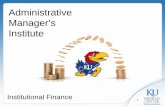 Administrative Manager’s  · PDF fileAdministrative Manager’s Institute . 1 . ... Research Institute . 4 . ... Management • Human Resources • Information Technology
