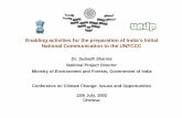 Enabling activities for the preparation of India’s Initial ... · PDF fileEnabling activities for the preparation of India’s Initial National Communication to the UNFCCC Dr. Subodh