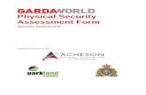 Physical Security Assessment Form · PDF filePhysical Security Assessment Form Introduction Thank you for taking the time to look at your organization’s security. It is a critical