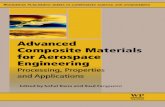 Advanced Composite Materials - · PDF file1 Advanced composites in aerospace engineering 1 ... 3.5 Joining and repair techniques 80. ... 14 Product design for advanced composite materials