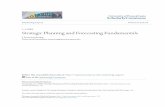 Strategic Planning and Forecasting Fundamentals · PDF fileUniversity of Pennsylvania ScholarlyCommons Marketing Papers Wharton School 1-1-1983 Strategic Planning and Forecasting Fundamentals