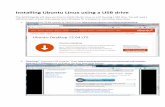 Installing Ubuntu Linux using a USB drive - alltid gode tilbud · PDF fileInstalling Ubuntu Linux using a USB drive ... In the terminal, type the following commands, each followed