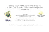 CRASHWORTHINESS OF COMPOSITE FUSELAGE STRUCTURES · PDF file · 2007-11-20CRASHWORTHINESS OF COMPOSITE FUSELAGE STRUCTURES -Material Dynamic ... COMPRESSION & SHEAR ... – Interlaminar