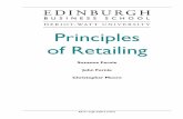 Principles of Retailing - Edinburgh Business School · PDF filePrinciples of Retailing Edinburgh Business School vii Module 8 Retail Selling 8/1 8.1 Introduction 8/1 8.2 Retail Selling