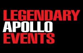 LEGENDARY APOLLO EVENTS · PDF fileapollo events. 1 it never ... the entire signal path from mics to loudspeakers runs at 96khz 24 bit aes digital. ... eels | gorillaz | debbie harry