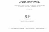 ASTM STANDARDS IN BUILDING CODES · PDF fileASTM STANDARDS IN BUILDING CODES ... Authorization to photocopy ... Coated by the Hot-Dip Process A 309 – 01 Test Method for Weight and