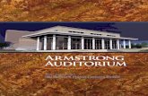 Armstrong Auditorium - PRWebww1.prweb.com/.../0_ArmstrongAuditoriumBrochure.pdf · Issac Stern Leonard Bernstein Kathleen Battle ... FBI buildings throughout the U.S ... Armstrong