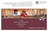 An explorative study on international research student’s ... · PDF fileLife Impact | The University of Adelaide ECIC & School of Education An explorative study on international