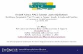 Seventh Annual APEX Summer Leadership Institute … Annual APEX Summer Leadership Institute Building a Sustainable Tier 2 System ... punishment and removal is not ... thinking can