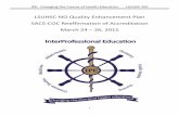 LSUHSC-NO Quality Enhancement Plan SACS-COC Reaffirmation ... · PDF fileIPE: Changing the Course of Health Education LSUHSC-NO 1 LSUHSC-NO Quality Enhancement Plan SACS-COC Reaffirmation
