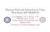 Thermal Network Extraction in Ultra-- Thin--Body SOI ...mos-ak.org/bordeaux/presentations/T10_Yogesh_MOS-AK...Thermal Network Extraction in Ultra--Thin--Body SOI MOSFETsBody SOI MOSFETs