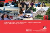 English and Foundation Programmes with BPP University · PDF filethe most out of your time with us and achieve your full ... need to improve your English or study skills ... to evidence