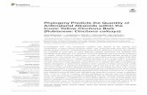 PhylogenyPredictstheQuantityof ... · PDF fileYellow Cinchona Bark (Rubiaceae: ... out of four major Cinchona alkaloids (quinine and cinchonidine) ... the ﬁrst isolation of quinine