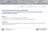Three Dimensional Crack Modelling: Techniques … Dimensional Crack Modelling: Techniques and considerations from the analysis of pin- ... 3.25 mm (10 swg) ... 0.1 0.2 0.3 Po
