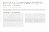 Opening the Norwegian and Greenland Seas: Plate tectonics ... · PDF filestrands that were related to Caledonian tectonics ... between the North Sea Central Graben and the Barents