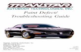 Paint Defect/ Troubleshooting Guide - Transtar · PDF fileAn accurate paint condition diagnosis is necessary to ensure “Customer Satisfaction”. There are a wide variety of conditions