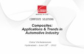 Composites: Applications & Trends in Automotive … -gokul.pdfComposites: Applications & Trends in Automotive Industry Gokul Venkataraman. Hyderabad –June 16th - 2012 2 Agenda •