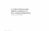 CONTINUUM MECHANICS for ENGINEERS - mkamalian.ir (MM).pdf · Continuum mechanics for engineers / G. T. Mase and G. E. Mase. --2nd ed. p. cm. ... knowledge of calculus and vector analysis,