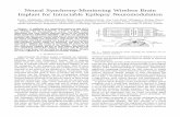 Neural Synchrony-Monitoring Wireless Brain Implant for …roman/professional/research/pd… ·  · 2013-12-12Neural Synchrony-Monitoring Wireless Brain Implant for Intractable Epilepsy