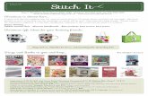 Stitch It · PDF fileStitch It Christmas is almost here ... features wool applique and ... Crab Apple, with detached petals and applied buds, the