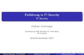 Einführung in IT-Security - dustsigns.dedustsigns.de/CMS/wp-content/uploads/Einfuehrung_IT-Security.pdf · Informationssicherheit(engl.information security) SchutzvorverschiedenenGefahreninIT-Systemen