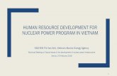HUMAN RESOURCE DEVELOPMENT FOR NUCLEAR POWER · PDF file · 2016-02-05HUMAN RESOURCE DEVELOPMENT FOR NUCLEAR POWER PROGRAM IN VIETNAM ... – Mechanism, ... 17.90% University degree