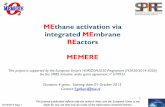 MEthane activation via integrated MEmbrane REactors · PDF fileMEthane activation via integrated MEmbrane ... within a reactor operated at high temperature for OCM ... MEthane activation