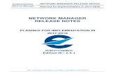 NETWORK MANAGER RELEASE NOTES - · PDF fileEUROCONTROL Network Manager NETWORK MANAGER RELEASE NOTES Planned for Implementation in 2017-2018 ©2017 The European Organisation for the