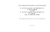 WAINSTONES POWER LANGAGE ENERGY CENTRE AND LANGAGE · PDF fileWAINSTONES POWER LANGAGE ENERGY ... DOC/S1/2/W WAINSTONES POWER LANGAGE ENERGY CENTRE AND LANGAGE ... plant will help