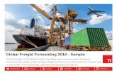 Global Freight Forwarding 2016 - Sample - Logistics · PDF fileGlobal Freight Forwarding 2016 - Sample ... 4.2.11 Regional trade flows of chemical and allied sectors 55 ... a strategic
