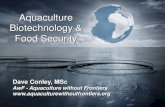 Aquaculture Biotechnology & Food Security - AwF-Aquaculture · PDF file · 2016-10-30FAO - The State of World Fisheries and Aquaculture 2016 Main Groups of Species Produced By 2014