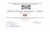 (Affiliated to Maharishi Dayanand University, …   SSR Report.pdf(Affiliated to Maharishi Dayanand University, Rohtak) SELF STUDY REPORT – 2015 ... and Civil Hospital, ...