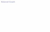 Balanced Growth - Yale · PDF fileEndogenous and Exogenous Variables in the Solow Model The growth ... they are determined outside of the economic model. The growth ... balanced growth