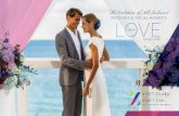 TM WEDDINGS & SPECIAL MOMENTS - Hyatt Ziva · PDF fileWeddings & Special Moments. BIG DAY PREVIEW 2–NIGHT STAY $ ... by a bilingual secular officiant ... • Beachfront couples massage