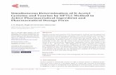 Simultaneous Determination of N-Acetyl Cysteine and ...file.scirp.org/pdf/AJAC_2017111315364452.pdf · High Performance Thin Layer Chromatography, N ... Taurine is chemically called